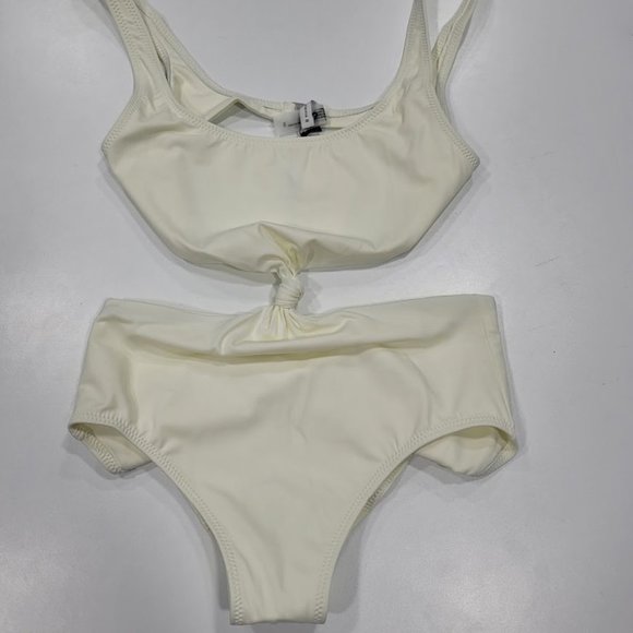 Solid & Striped Bailey Cream White One Piece Swimsuit Size Small - Picture 10 of 15